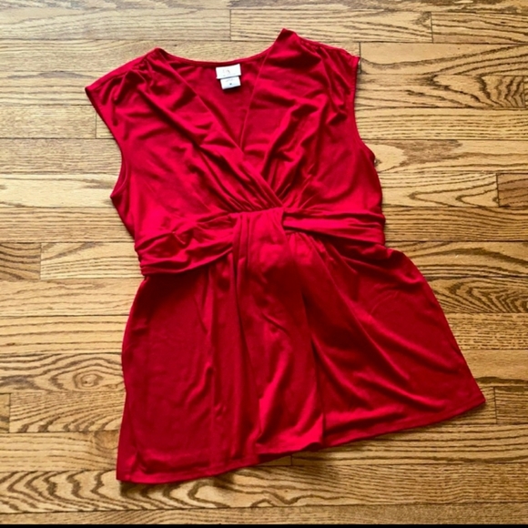 Tops - 2 Red Maternity Tops